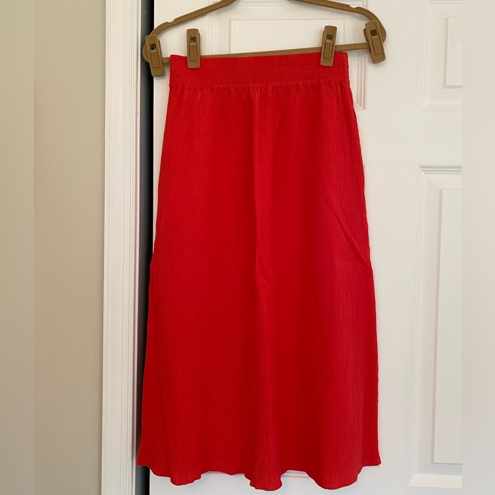 Madewell Coral Maxi Skirt - Picture 4 of 6